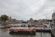 Unterwasserfahrradparkhaus, Amsterdam: Der Bootsanleger darüber