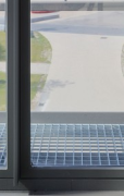 TechMed Centre, Enschede: inneres Eckdetail Fensterrahmen