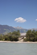 A2 Gotthard motorway-station: western-view from Reuss river-bank