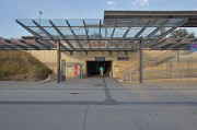 Erftstadt railway station: western view, access-tunnel