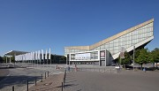 Eastern entrance Essen Fair: north-eastern view with Gruga-hall