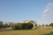Federal Chancellery: Northern view from Spreebogenpark