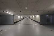 Funke media group: underground parking, fire-protection-gate, open