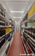 Marburg university library: shelf rows (photo: Burcu, Demir, Gülcihan)