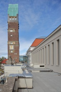 Mathildenhöhe Exhibition Hall: Wedding Tower with western façade