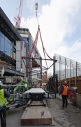 St. Giles Circus: removing transport-rack