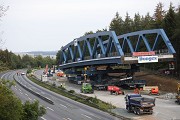Einfahren einer Brücke, A 45 bei Wilnsdorf, D