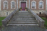 Schönau Palace, Aachen: northern view of outside staircase