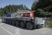A45-Brücke, Haiger: Selbstfahrender Plattform-Modultransporter (SPMT), Bild 2