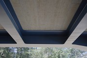 A45-Brücke, Haiger: Untersicht der Fahrbahnplatte, ausgeführt in Sichtbeton