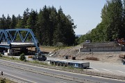 A45-Brücke, Haiger: Vorbereitung des Transports