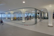 Unterwasserfahrradparkhaus, Amsterdam: Haupteingang von innen