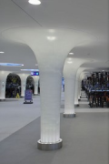 Unterwasserfahrradparkhaus, Amsterdam: Einzelne Kelchstütze