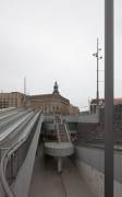 Unterwasserfahrradparkhaus, Amsterdam: Treppenauge des Zugangs, Bild 2