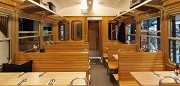 Ferienbahnhof Reichenbach: Waggon als Speiseraum