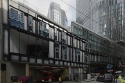 Four Frankfurt: Tiefgaragenzufahrt Neue Schlesingergasse