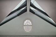 Kurfürstendamm 188: Dachgeschossbüro, Innenansicht Fassadenrisalit Schlüterstraße