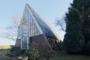 Notkirche Ratingen-Eggerscheidt: Nordwestansicht