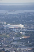 Arena da Amazônia: Luftaufnahme von Norden