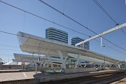Arnhem-Centraal: Ansicht Bahnsteige von Nordosten