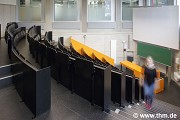 BFS, JLU Gießen: EG, Großer Hörsaal, Diagonale mit Ghost (Foto: Reuter)