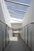 Bahnhof Bedburg: Oberlicht Unterführung