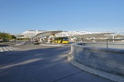 Eurogare, Mons: Nordostansicht Bahnsteige und Busbahnhof