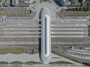 Eurogare, Mons: Vertikalaufsicht Gesamtanlage