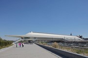Eurogare, Mons: Ansicht Bahnhofshalle von Südwesten, Bild 1