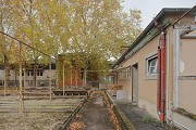 Gewächshaus Uni Bonn: Schiebebühnengraben und Annexbau