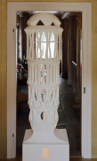 Weißer Turm, Mulegns: Schnittmodell, Fassadenseite, Weiße Villa