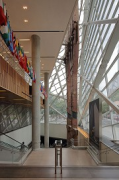 9/11 Museum: Untergeschosstreppe und Ausstellungszugang