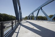 A45-Brücke, Haiger: Die Brückenfahrbahn kurz vor dem Transport