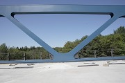 A45-Brücke, Haiger: Stahlfachwerk der Tragkonstruktion