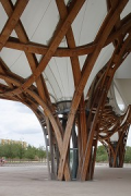 Centre Pompidou-Metz: Stützpfeiler Dachkonstruktion, Detail
