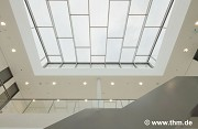 Neue Chemie, JLU Gießen: Oberlicht im Hörsaalzentrum-Foyer; Foto: Dern