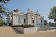 Museum La Boverie: Südwestliche Gebäudeecke