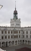 Stettin Oper: Glockenturm mit großem Innenhof