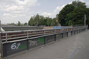 Yorckbrücken, Berlin: Fußweg auf sanierter Brücke