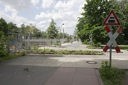 Yorckbrücken, Berlin: Ehemaliger Bahnübergang vor den Brücken