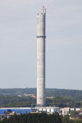 ThyssenKrupp Aufzug-Testturm heran gezoomed