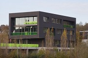 Bauverein Gevelsberg: erhöhte Südostansicht vom Ennepe-Park, Zoom