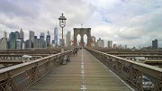 Brooklyn Bridge: Brückenfußweg (catwalk), Manhattan-Blick, Bild 2