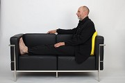 LC 2 Zweisitzer-Sofa (Nachbau): 1,25 m Sitzbreite im lichten
