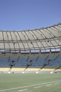 Maracanã Stadion: Südtribüne vom Spielfeld gesehen