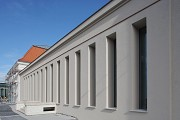 Ausstellungsgebäude Mathildenhöhe: Westfassade vor Halle 4