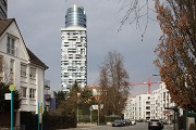 Neuer Henninger Turm: Fernansicht Hainer Weg