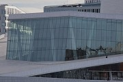 Oper von Oslo: Südwestansicht große Glasscreen