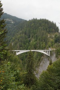 Salginatobelbrücke: Westansicht von Aussichtspunkt