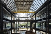 TechMed Centre, Enschede: Mittelachse, erhöhter Blick nach Westen